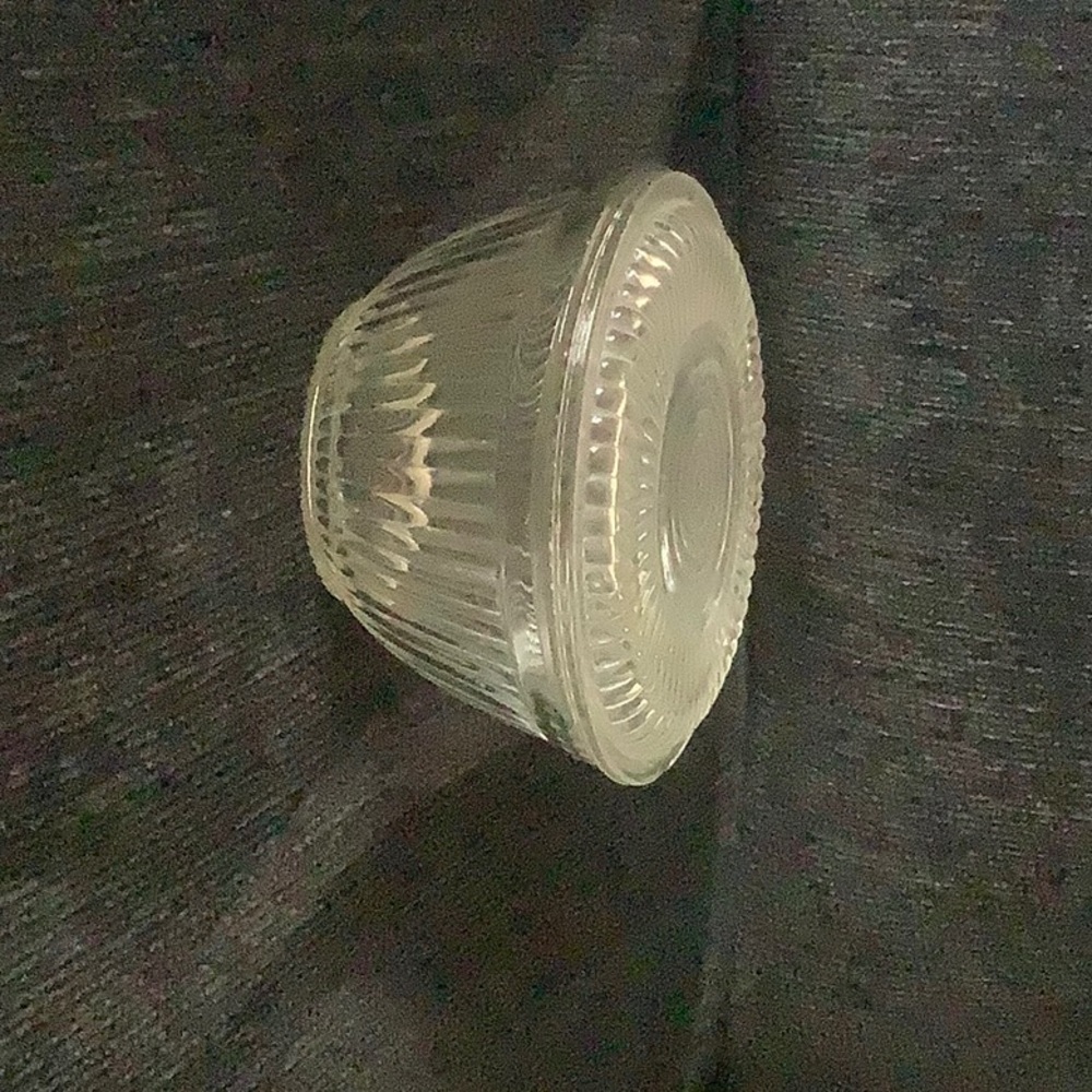 Beautiful round vintage refrigerator dish